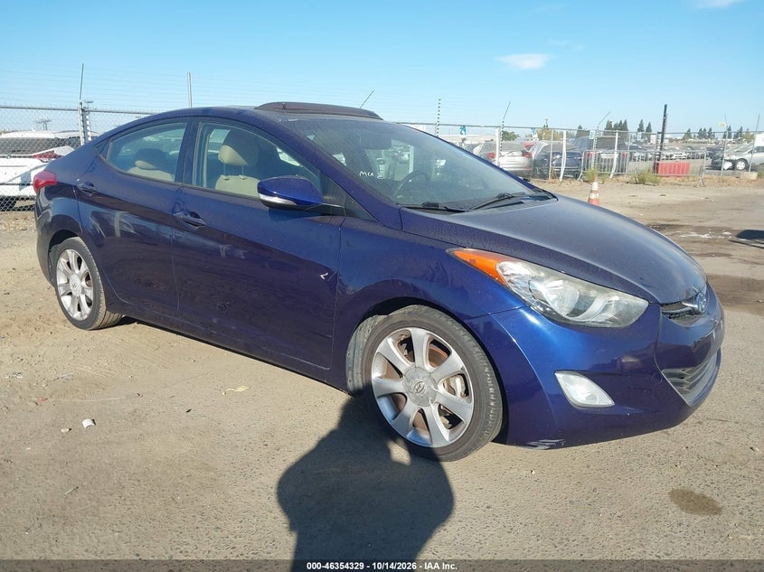 2013 HYUNDAI ELANTRA LIMITED PZEV | 5NPDH4AE9DH306277 | UPCARS