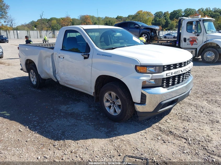2021 CHEVROLET SILVERADO 1500 2WD  LONG BED WT | 3GCNWAEF6MG294948 | UPCARS