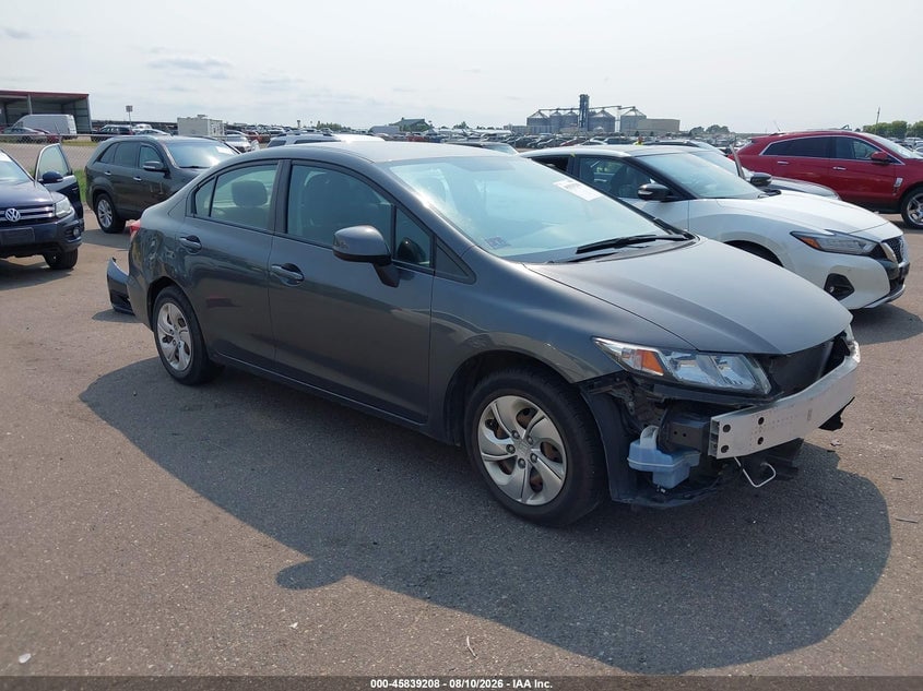 2013 HONDA CIVIC LX | 2HGFB2F52DH571415 | UPCARS