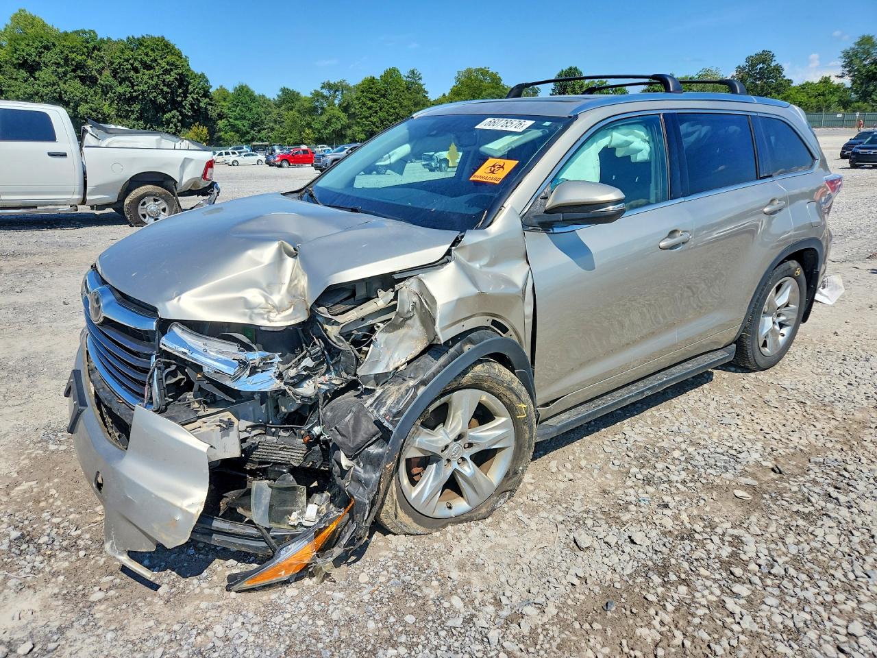 2015 TOYOTA HIGHLANDER LIMITED PLATINUM | 5TDDKRFH4FS100007 | UPCARS