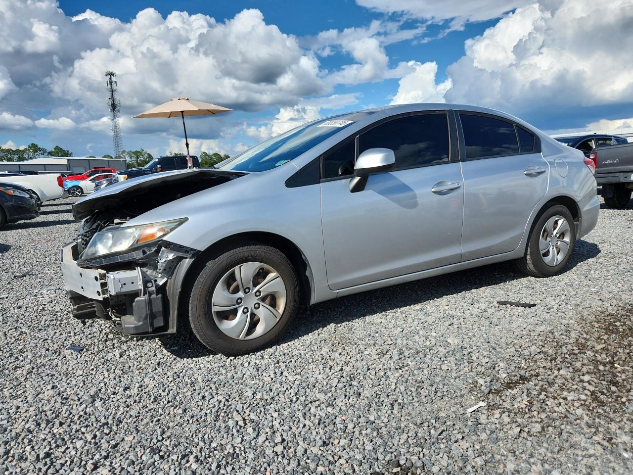 2013 HONDA CIVIC LX | 2HGFB2F50DH556864 | UPCARS