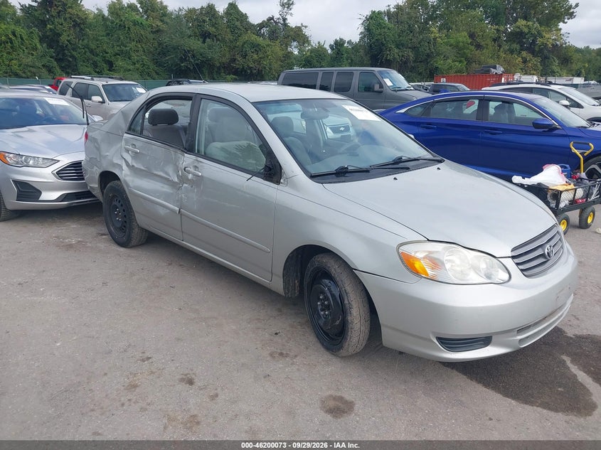 2003 TOYOTA COROLLA LE | 2T1BR38E93C107039 | UPCARS