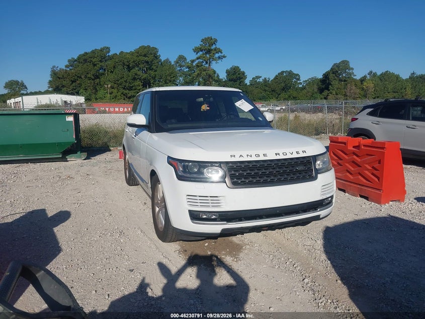 2016 LAND ROVER RANGE ROVER 3.0L V6 SUPERCHARGED | SALGR2PF5GA317554 | UPCARS