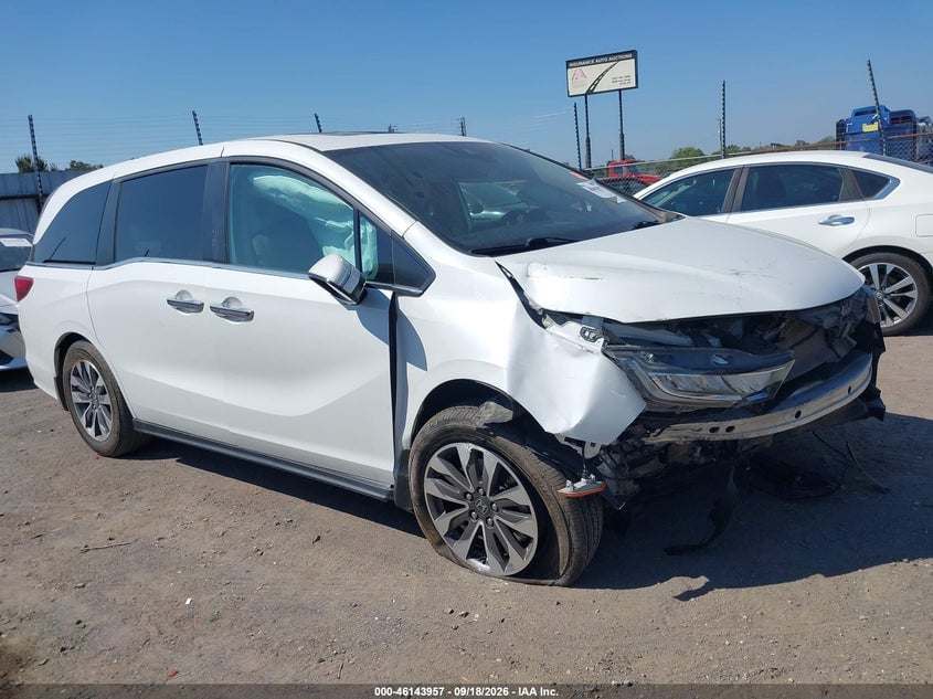 2022 HONDA ODYSSEY EX-L | 5FNRL6H79NB003314 | UPCARS
