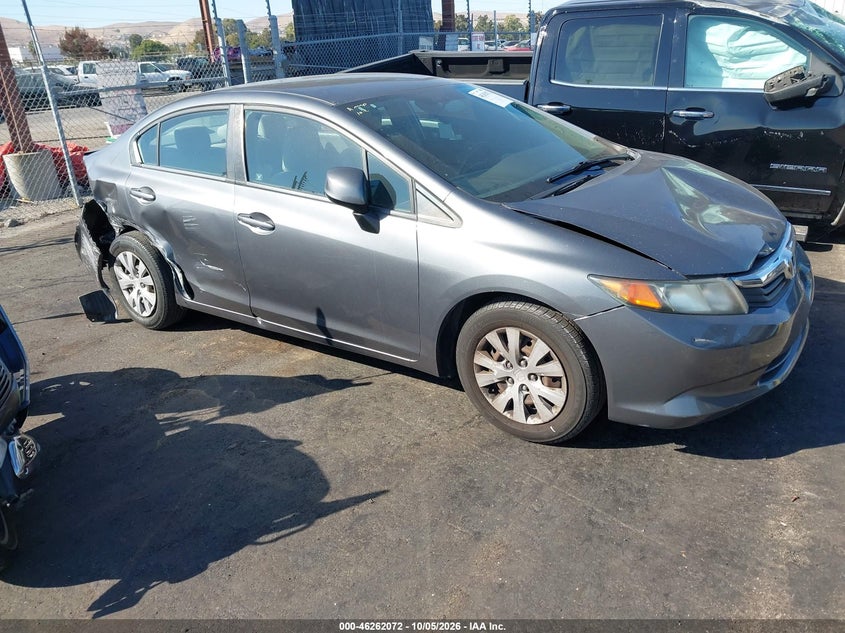 2012 HONDA CIVIC LX | 19XFB2F55CE310384 | UPCARS