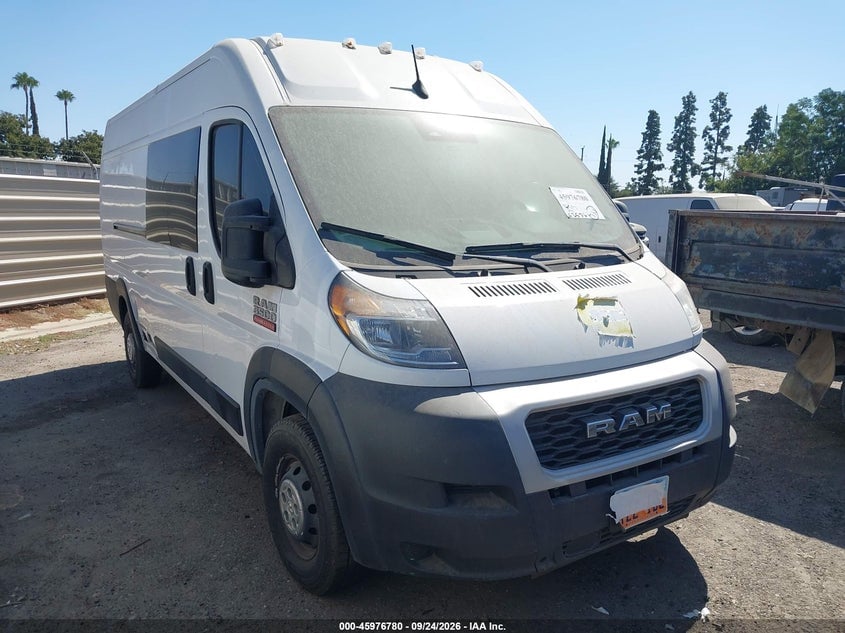 2022 RAM PROMASTER 3500 CARGO VAN HIGH ROOF 159 WB EXT | 3C6MRVJG6NE138311 | UPCARS