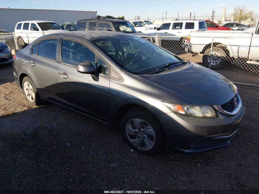 2013 HONDA CIVIC LX | 19XFB2F54DE091371 | UPCARS