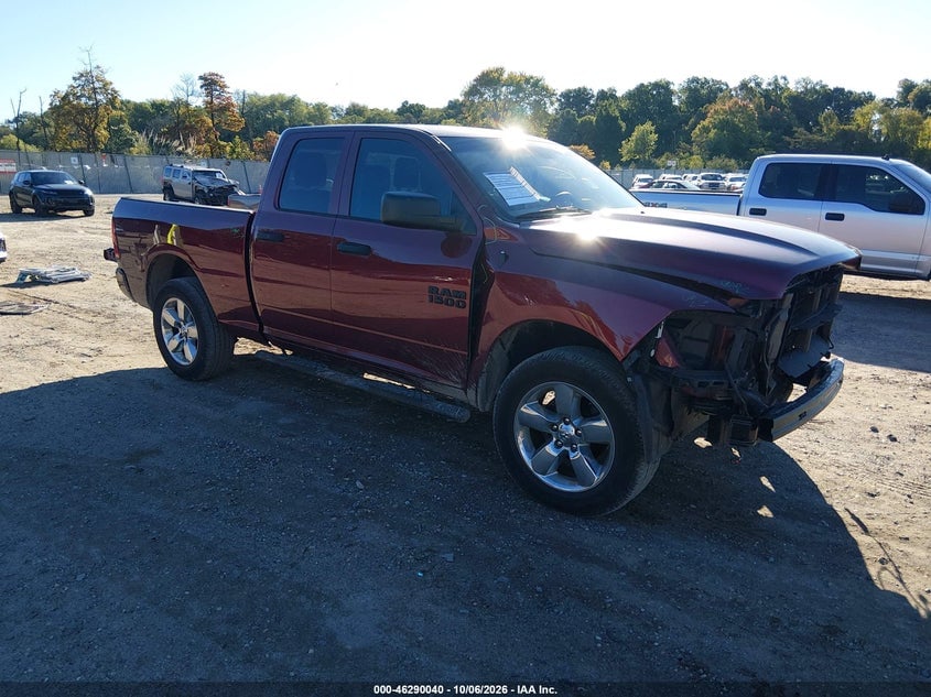 2018 RAM 1500 EXPRESS QUAD CAB 4X4 6'4 BOX | 1C6RR7FG2JS326888 | UPCARS