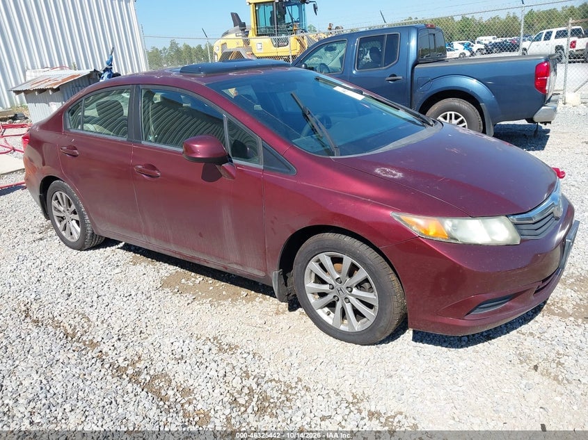 2012 HONDA CIVIC EX | 2HGFB2F87CH539312 | UPCARS