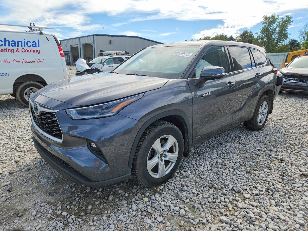 2021 TOYOTA HIGHLANDER HYBRID LE | 5TDBBRCH1MS529386 | UPCARS