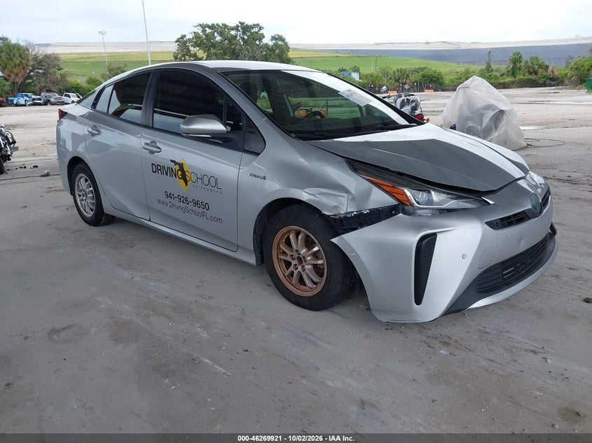 2021 TOYOTA PRIUS LE | JTDKAMFU0M3140593 | UPCARS