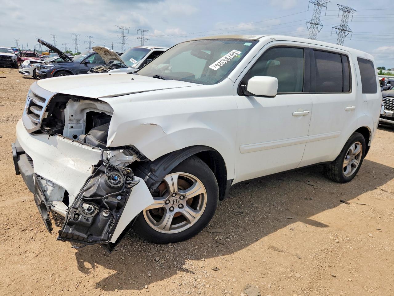 2013 HONDA PILOT EXL | 5FNYF4H57DB065489 | UPCARS