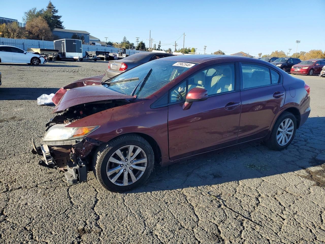 2012 HONDA CIVIC EXL | 2HGFB2F97CH543417 | UPCARS