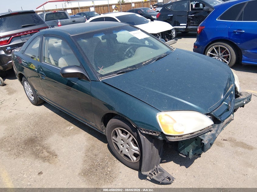 2002 HONDA CIVIC LX | 1HGEM21522L013139 | UPCARS