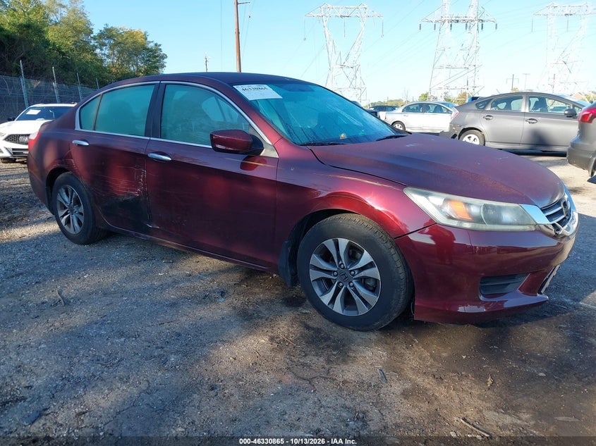 2013 HONDA ACCORD LX | 1HGCR2F39DA193492 | UPCARS