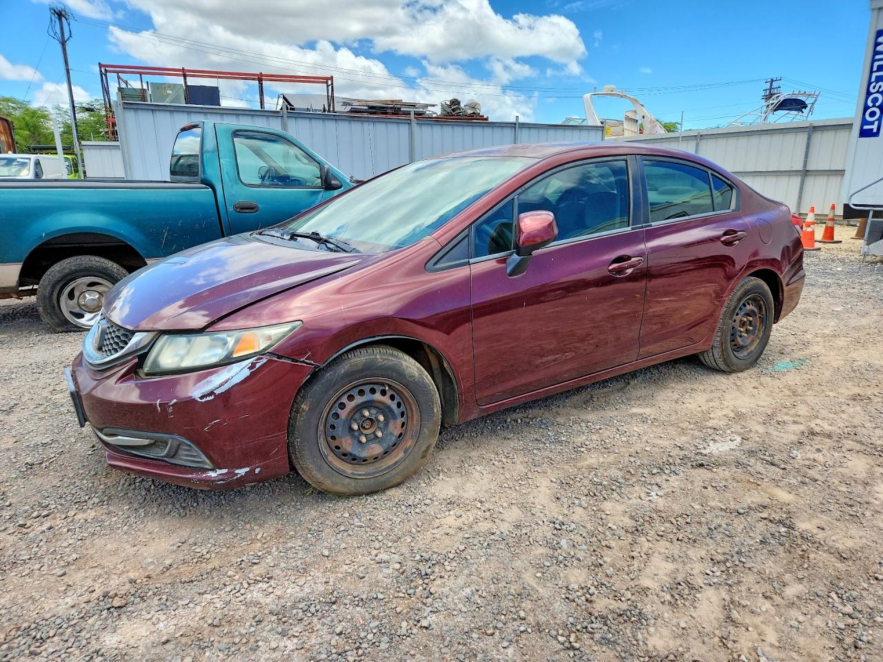 2013 HONDA CIVIC LX | 2HGFB2F51DH523923 | UPCARS