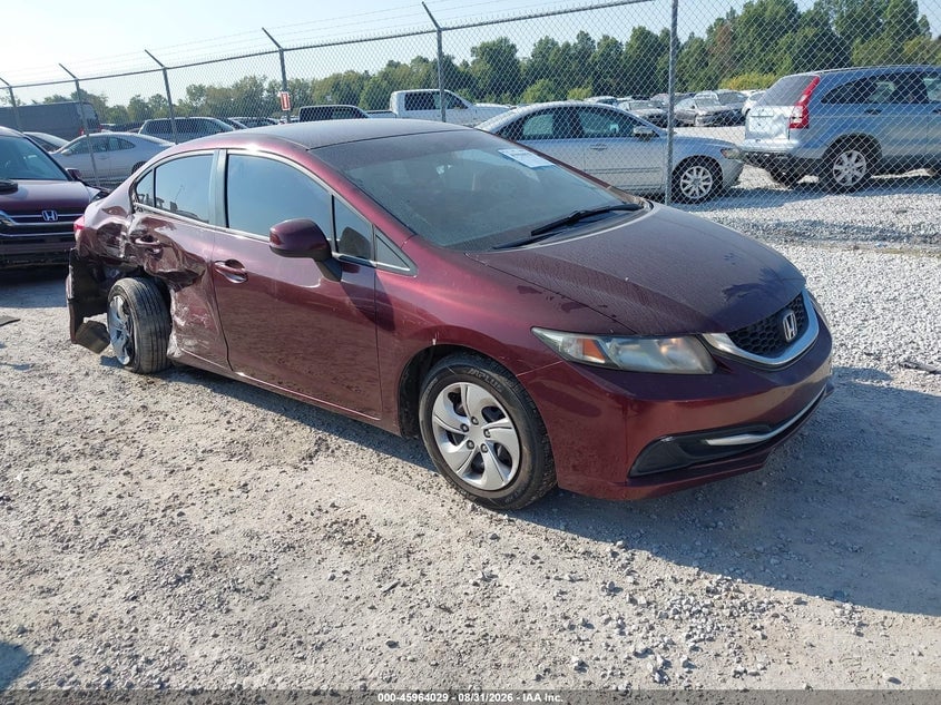 2013 HONDA CIVIC LX | 19XFB2F54DE225831 | UPCARS