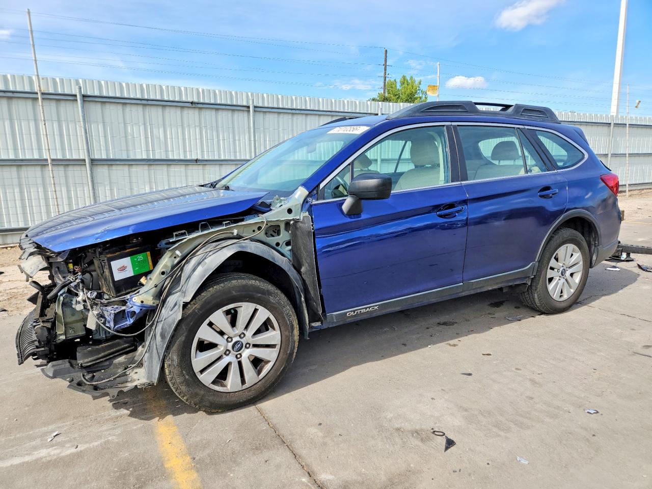 2017 SUBARU OUTBACK 2.5I | 4S4BSAAC7H3345193 | UPCARS