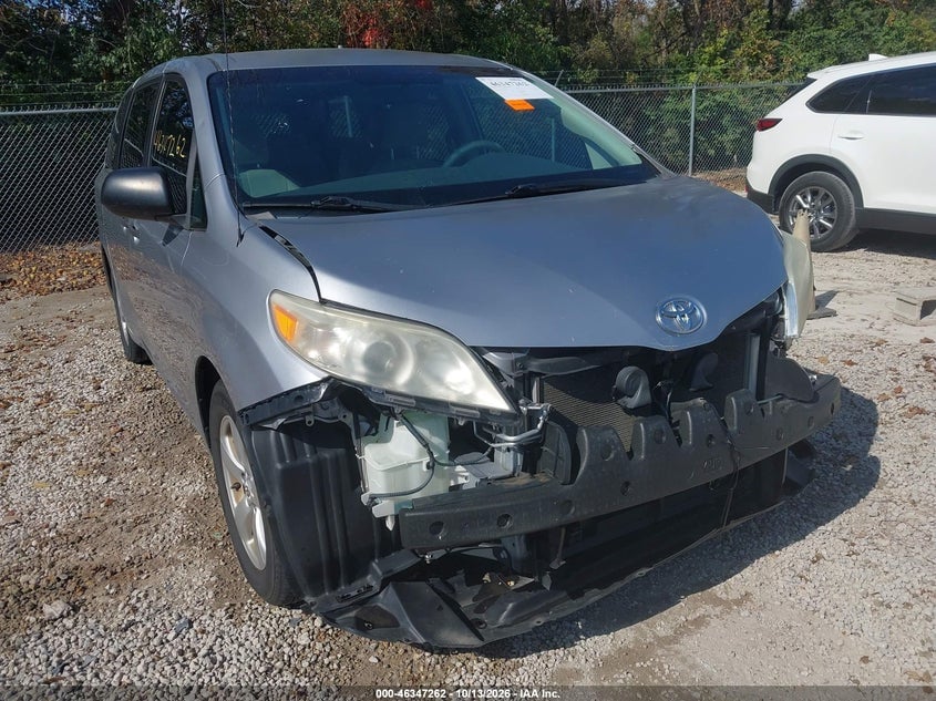 2012 TOYOTA SIENNA BASE V6 7 PASSENGER | 5TDZK3DC8CS258856 | UPCARS