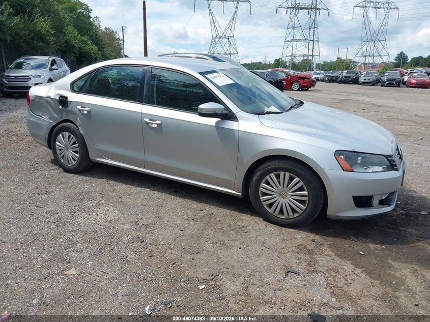 2014 VOLKSWAGEN PASSAT 2.5L S | 1VWAP7A32EC026538 | UPCARS