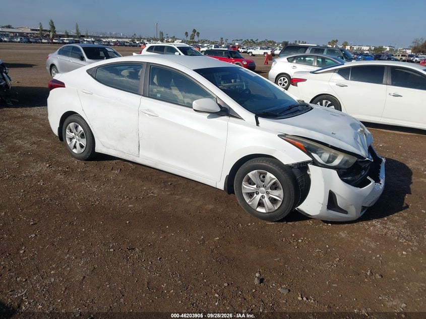 2016 HYUNDAI ELANTRA SE | 5NPDH4AE8GH729470 | UPCARS