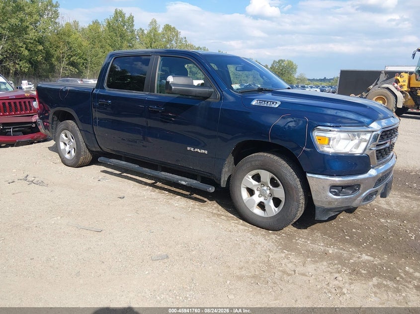 2022 RAM 1500 BIG HORN  4X4 5'7 BOX | 1C6SRFFT7NN302969 | UPCARS