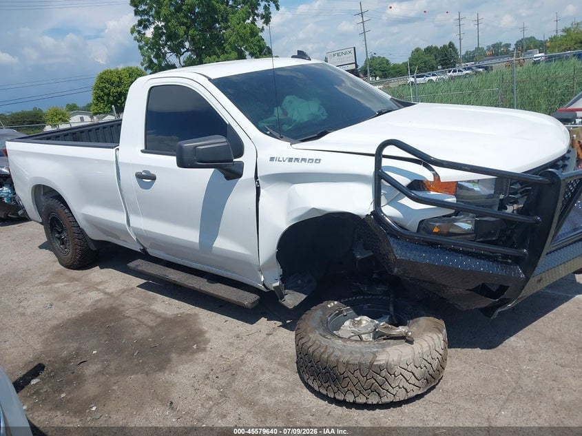 2021 CHEVROLET SILVERADO 1500 2WD  LONG BED WT | 3GCNWAEK2MG374227 | UPCARS