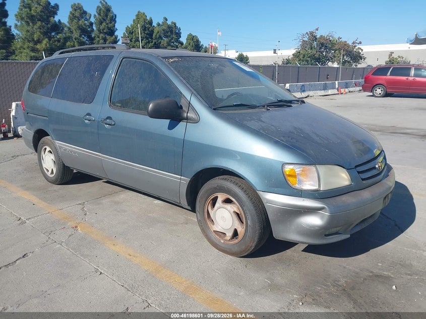 2001 TOYOTA SIENNA XLE | 4T3ZF13C21U334626 | UPCARS