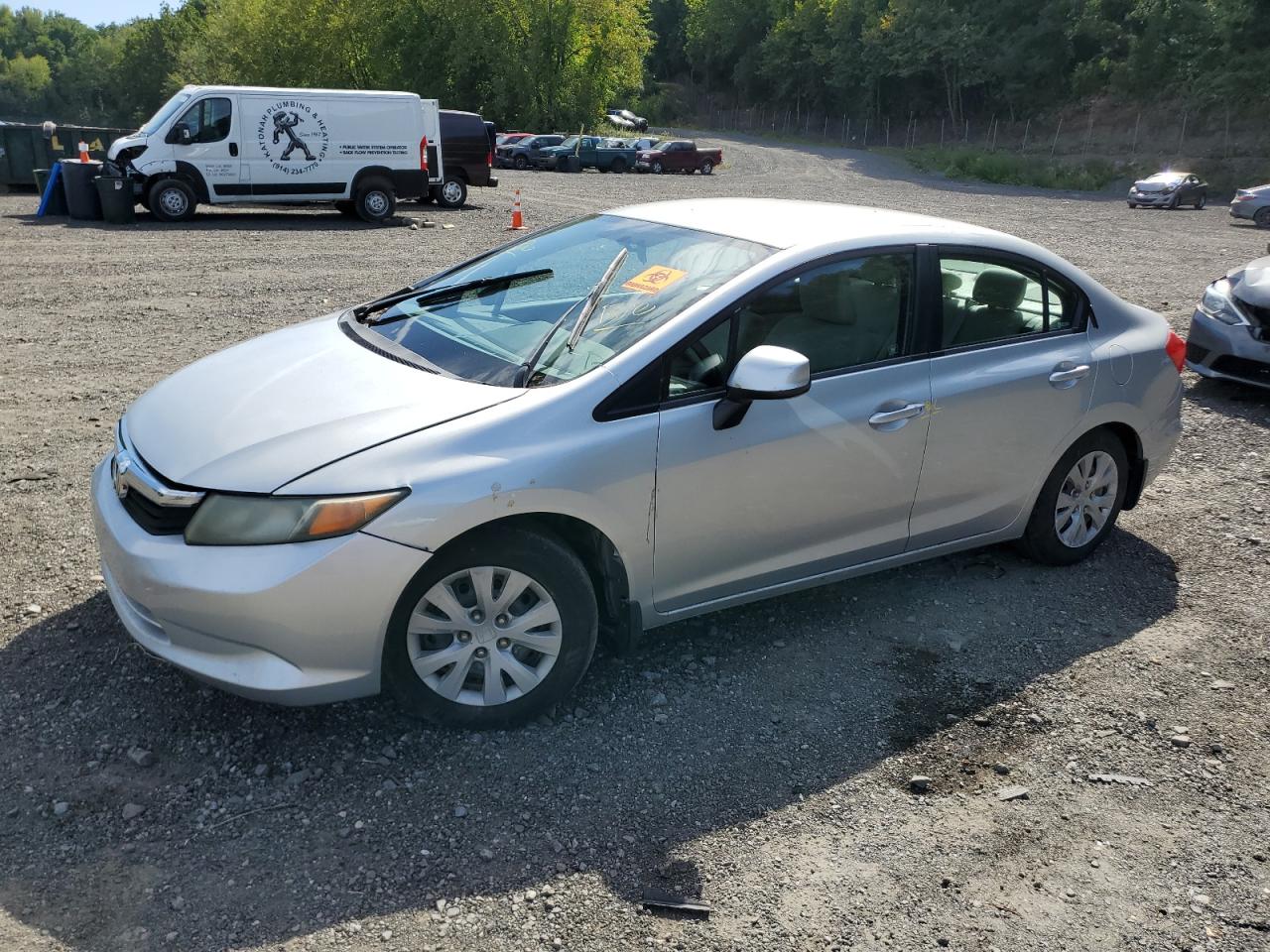 2012 HONDA CIVIC LX | 2HGFB2F5XCH563223 | UPCARS