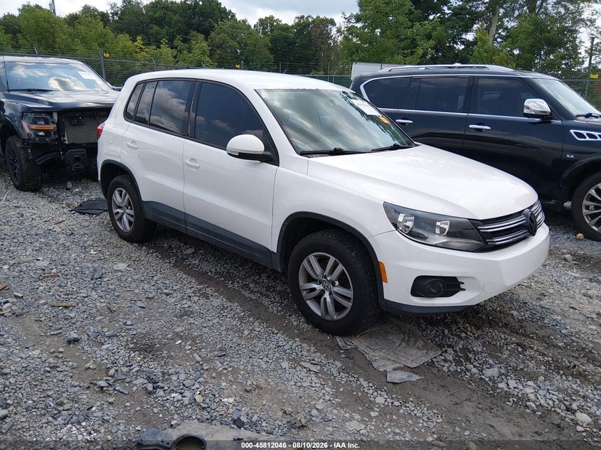 2014 VOLKSWAGEN TIGUAN S | WVGBV3AXXEW501338 | UPCARS