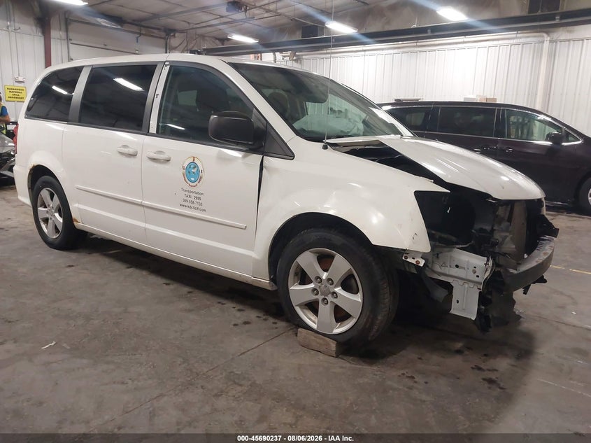 2013 DODGE GRAND CARAVAN SE | 2C4RDGBG9DR602955 | UPCARS