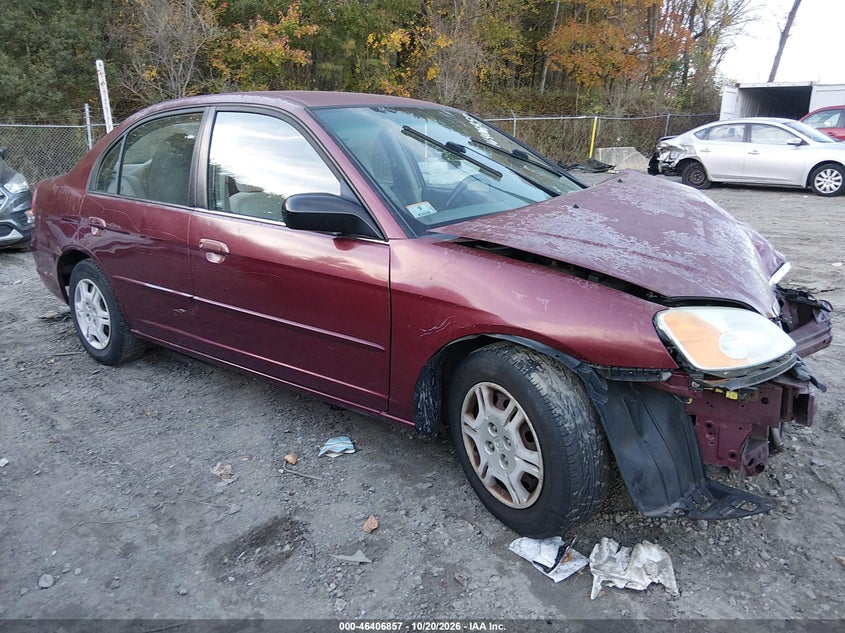 2002 HONDA CIVIC LX | 2HGES16522H563835 | UPCARS