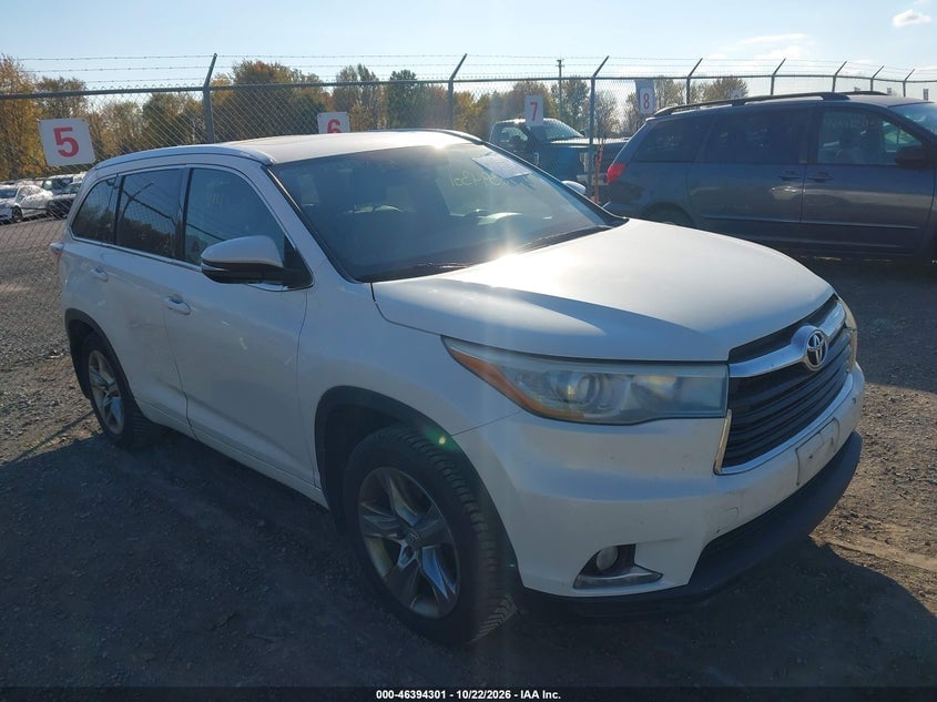 2015 TOYOTA HIGHLANDER LIMITED V6 | 5TDDKRFH2FS182318 | UPCARS