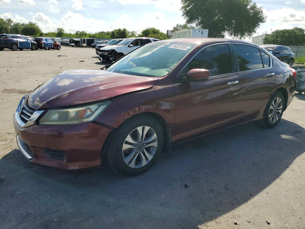 2014 HONDA ACCORD LX | 1HGCR2F38EA302378 | UPCARS