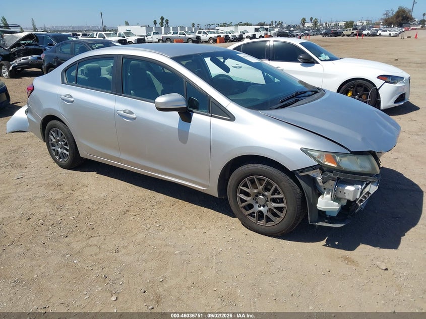 2014 HONDA CIVIC LX | 19XFB2F5XEE250203 | UPCARS