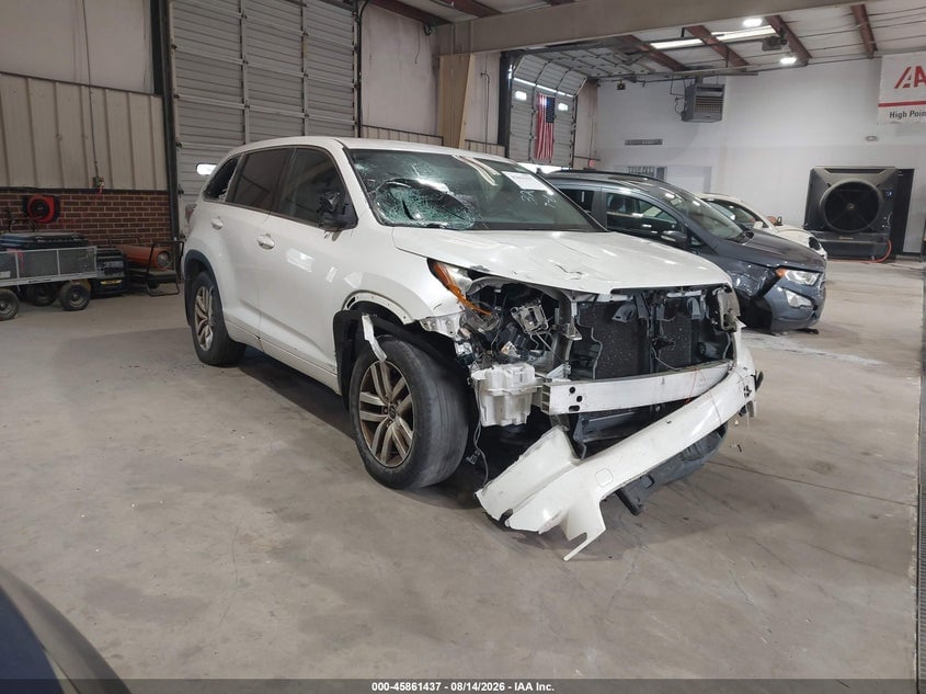 2016 TOYOTA HIGHLANDER LE V6 | 5TDBKRFH5GS326338 | UPCARS