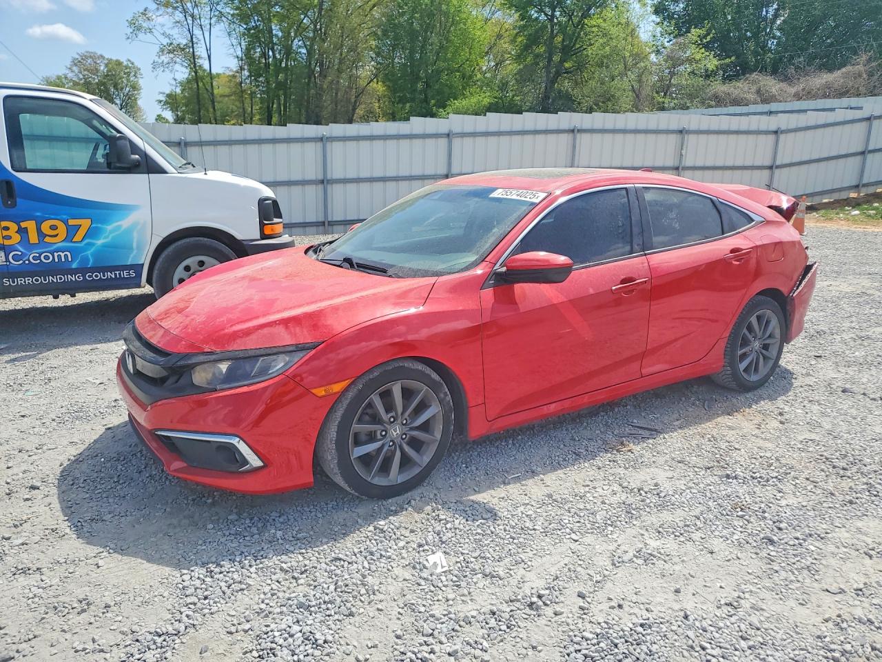 2020 HONDA CIVIC EX | 2HGFC1F35LH680150 | UPCARS