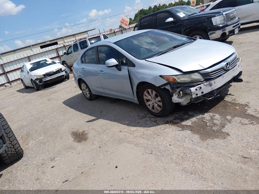 2012 HONDA CIVIC SDN LX | 2HGFB2F57CH600082 | UPCARS