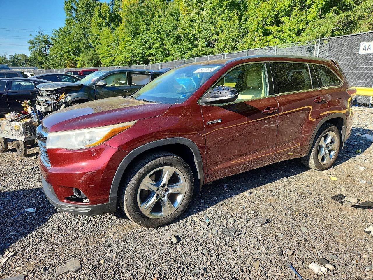 2014 TOYOTA HIGHLANDER LIMITED PLATINUM | 5TDDCRFH8ES005431 | UPCARS
