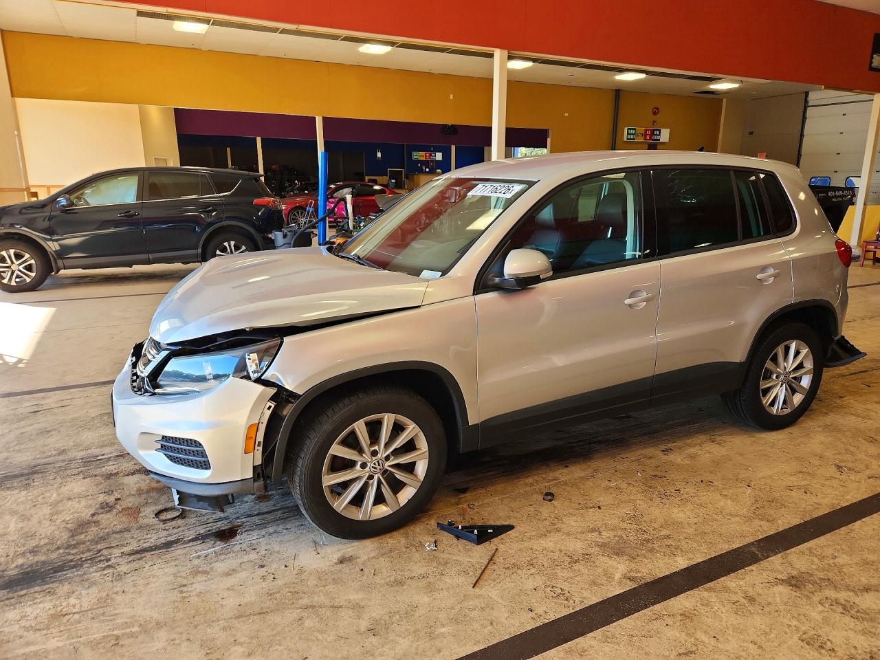 2014 VOLKSWAGEN TIGUAN S | WVGBV3AX4EW617814 | UPCARS