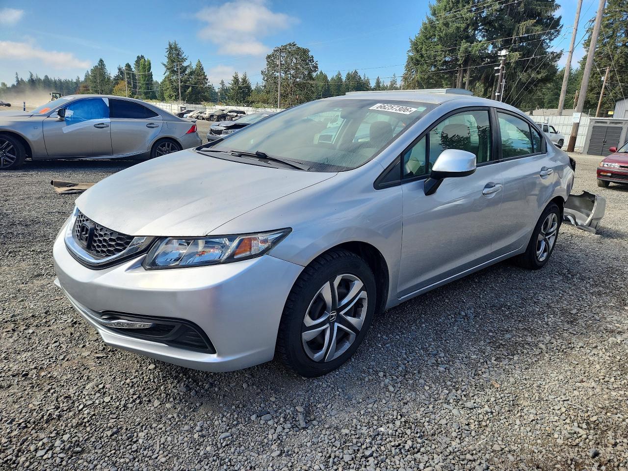 2013 HONDA CIVIC LX | 2HGFB2F50DH572109 | UPCARS