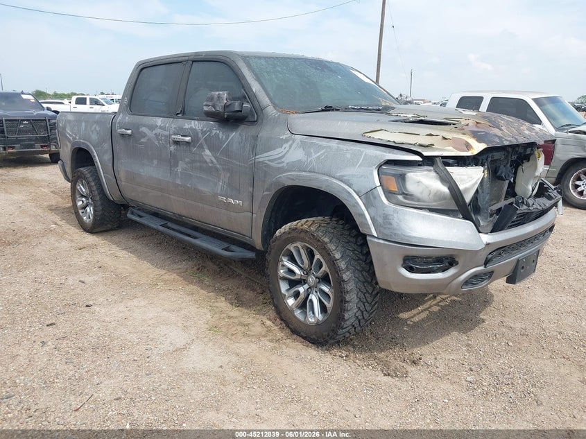 2019 RAM 1500 LARAMIE  4X4 5'7 BOX | 1C6SRFJTXKN612522 | UPCARS