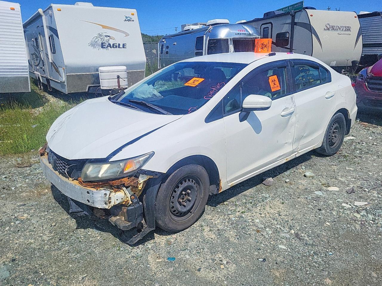 2014 HONDA CIVIC LX | 2HGFB2F46EH016105 | UPCARS