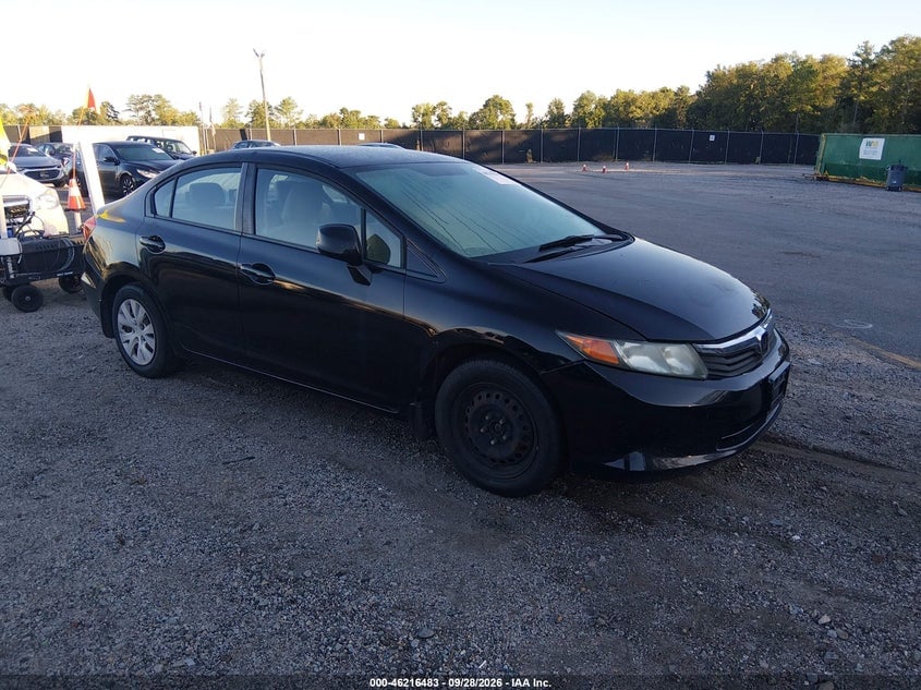 2012 HONDA CIVIC LX | 2HGFB2F52CH525744 | UPCARS