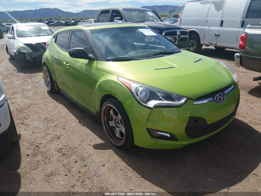 2012 HYUNDAI VELOSTER BASE W/BLACK | KMHTC6AD3CU041966 | UPCARS