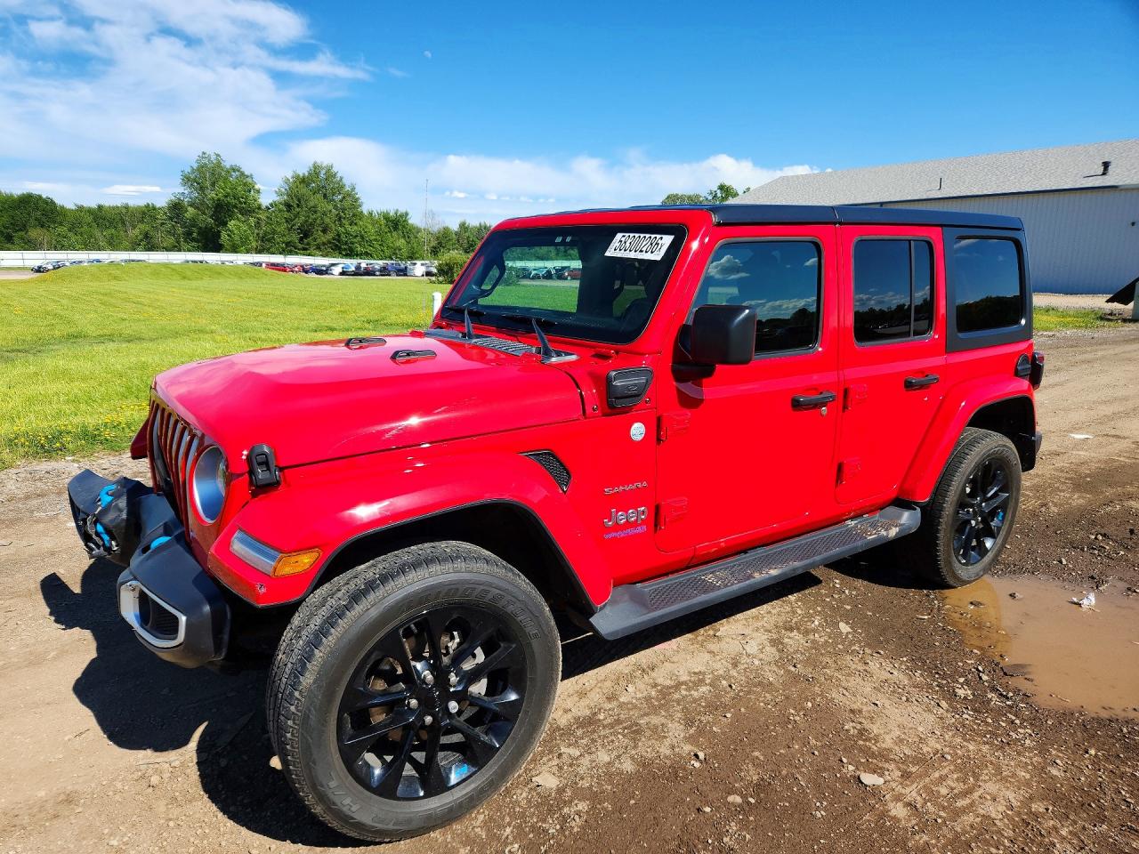 2022 JEEP WRANGLER SAHARA 4XE | 1C4JJXP66NW232966 | UPCARS