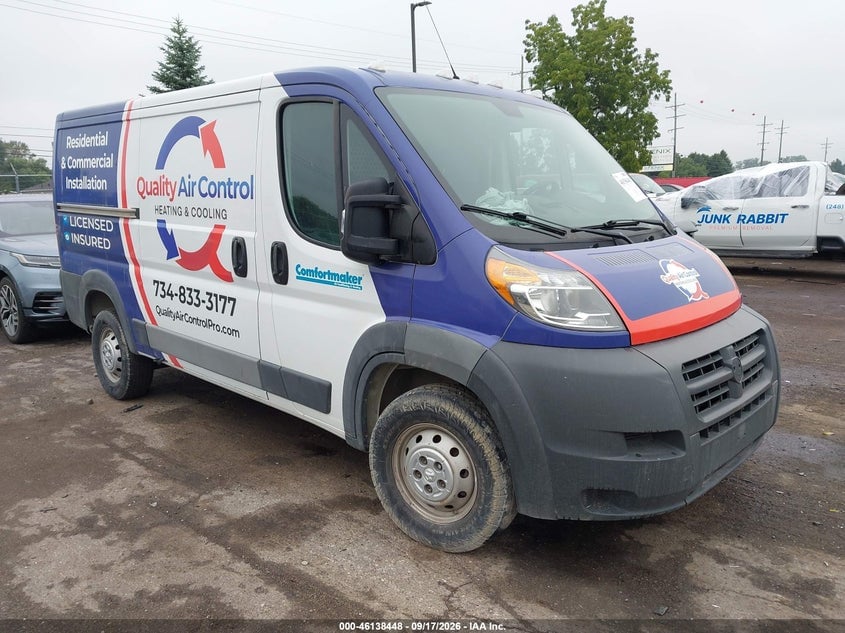 2016 RAM PROMASTER 1500 LOW ROOF | 3C6TRVAG2GE102209 | UPCARS
