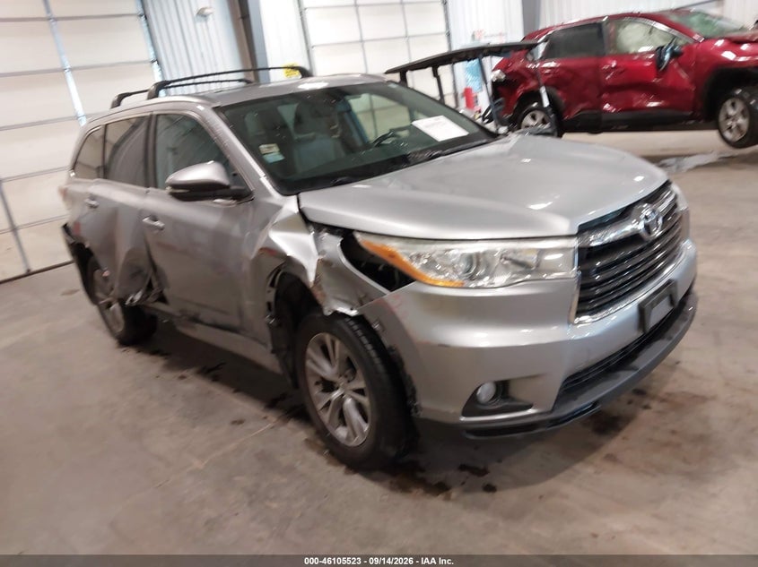 2014 TOYOTA HIGHLANDER XLE V6 | 5TDJKRFH8ES059897 | UPCARS