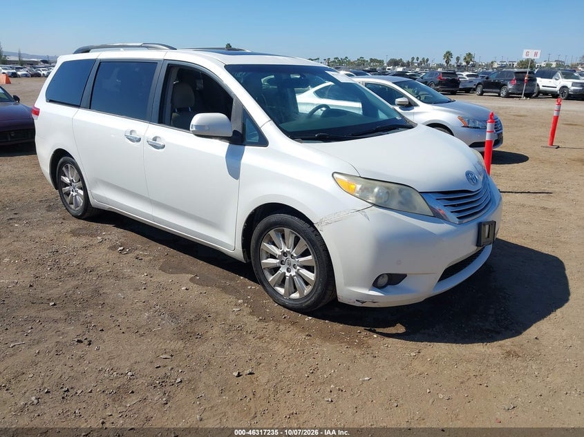 2013 TOYOTA SIENNA LIMITED V6 7 PASSENGER | 5TDYK3DC8DS302318 | UPCARS