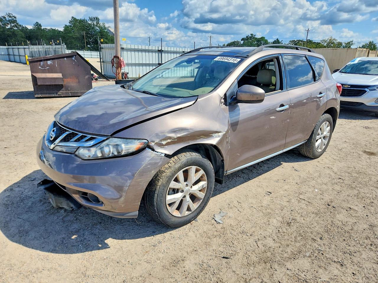 2013 NISSAN MURANO S | JN8AZ1MU8DW204792 | UPCARS